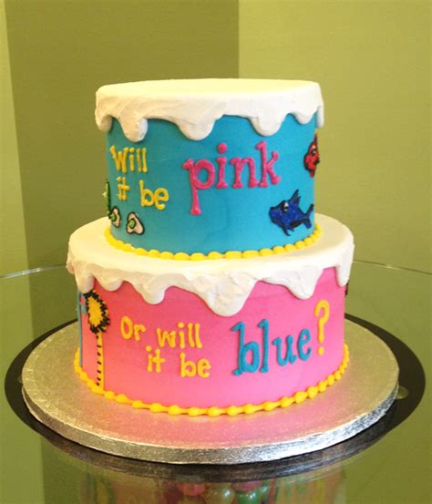 gender reveal who s inside tiered cake classy girl cupcakes