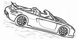 Porsche Carrera Gt Spyder Techart Wybierz Tablicę Samochody sketch template