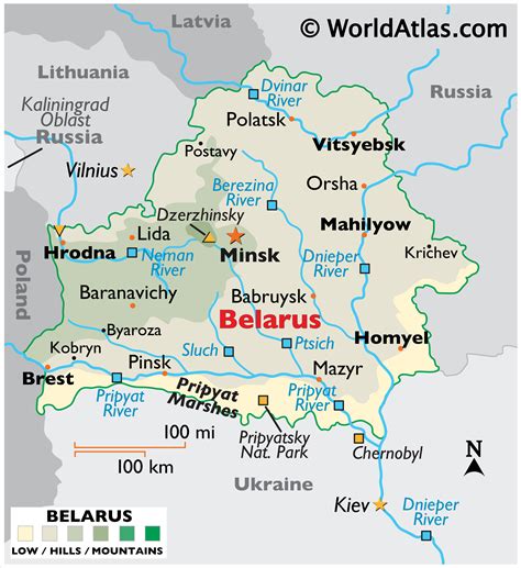 belarus facts on largest cities populations symbols