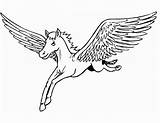 Pegasus Kolorowanki Dzieci Horse Colorir Wydruku Pegase Licornes sketch template