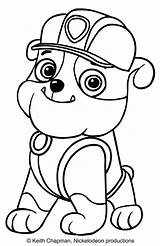 Patrol Paw Rubble Coloring Pages sketch template