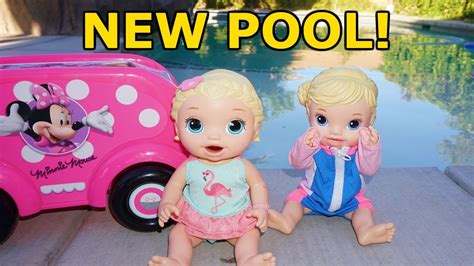 baby alive swims   pool    house youtube