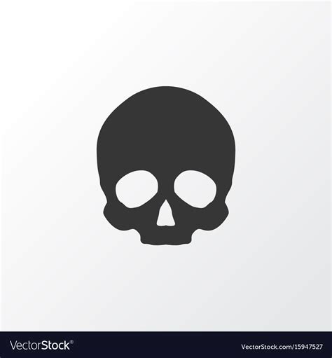skull icon symbol premium quality isolated vector image