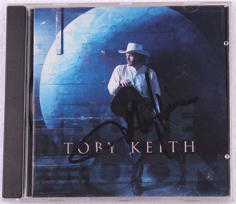 Toby Keith Signed Blue Moon Cd Cover Jsa Coa
