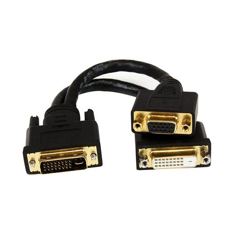 startechcom dvi   dvi   vga splitter  wyse compatible dvi video splitter cable