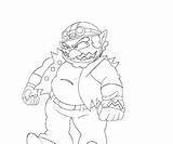 Wario Coloring sketch template