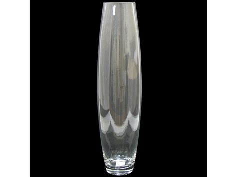 19 1 2 Small Clear Tapered Cylinder Glass Vase Shop