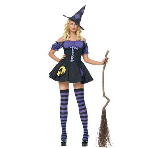 fashion woman halloween costume evil witch cosplay fancy dresses with