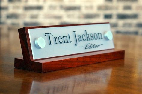 Office Accessories Decor Desk Name Plate For Her Birthday