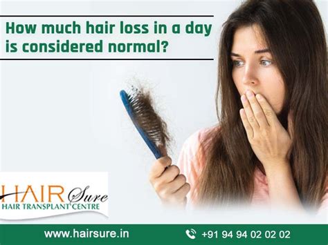 hair loss  considered normal   day hair