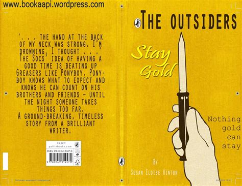 outsiders book    hinton book review stay gold ponyboy