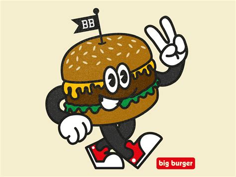 big burger mascot  tmpl design company  dribbble