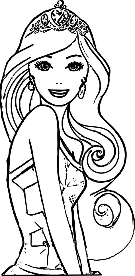 printable coloring pages barbie customize  print