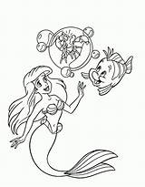 Ariel Sereia Flotando Princesas Colorpages Dibujoscolorear Relacionados sketch template