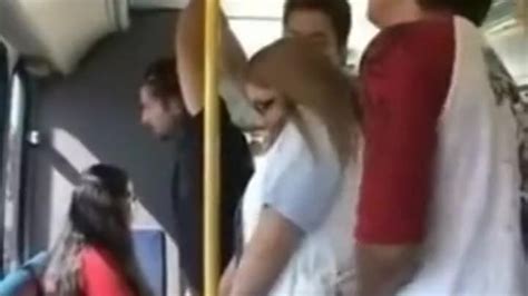 big ass blond teen groped in bus