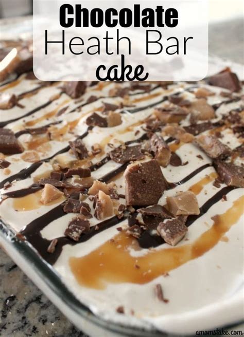 Chocolate Heath Bar Cake Heath Bar Cake Recipe Heath