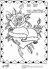 Coloring Valentine Pages Heart Roses Rose Adult Hearts Printable Oriental Trading Beautiful Valentines Color Sheets Name March Christmas Drawing Labels sketch template