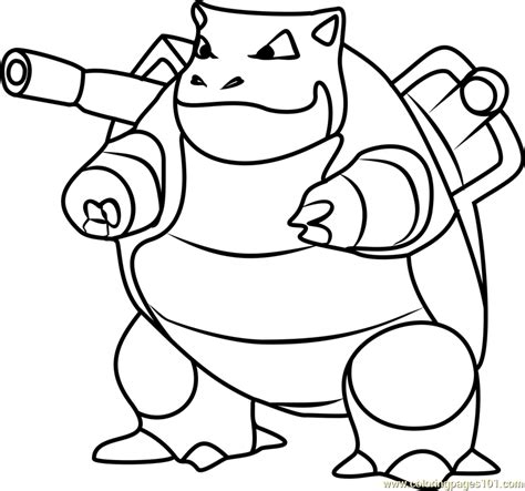 blastoise pokemon  coloring page  pokemon  coloring pages