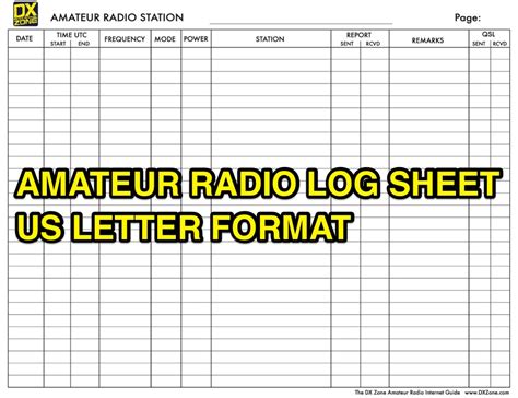 printable ham radio log book template printable templates