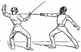 Fencing Clipart Anggar Mohsen Seni Etc Pakaian Peralatan sketch template