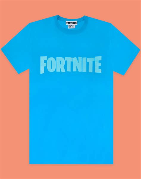 fortnite logo boys blue  shirt battle royale kids tee ebay