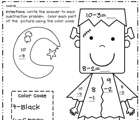 st grade math coloring worksheets halloween carol jones addition