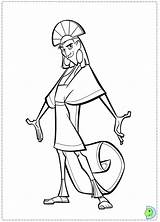 Coloring Groove Pages Emperor Kuzco Dinokids Disney Print Emperors Close sketch template