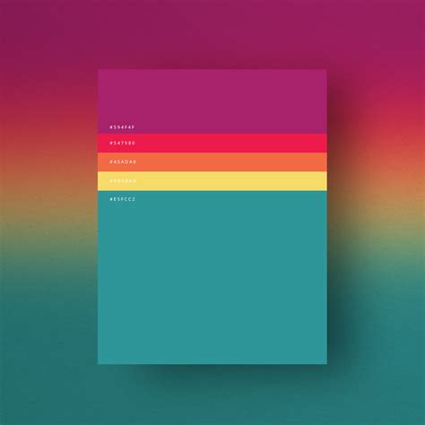 beautiful color palettes    design project