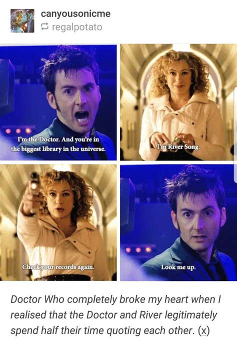 that would work if river had heard the doctor say that considering