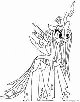 Coloring Pony Little Chrysalis Queen Pages Printable sketch template
