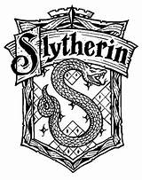 Slytherin Coloring sketch template