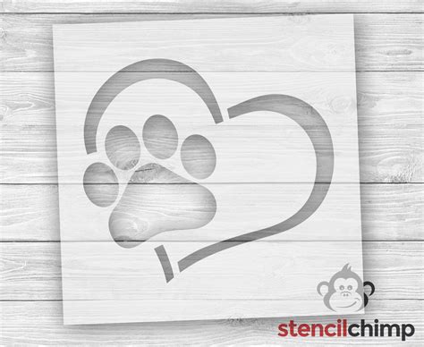 paw print stencil printable  dog paw print clipart