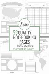 Notebooking Momdelights sketch template
