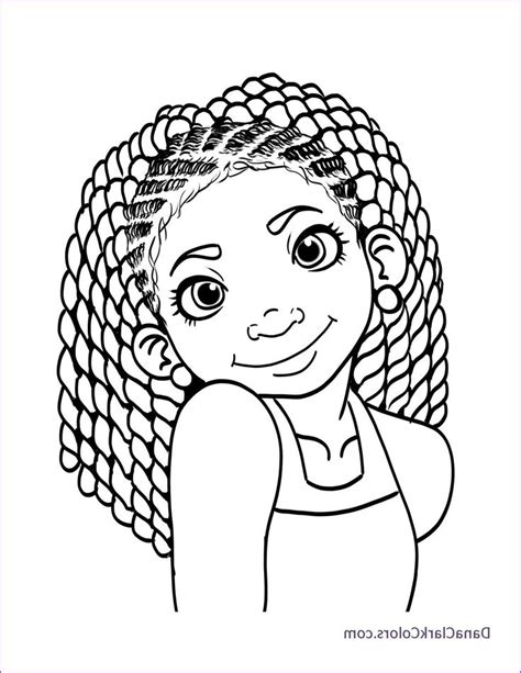 black girl drawing coloring pages