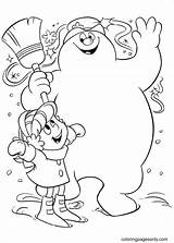 Frosty Coloriage Sneeuwpop Schneemann Kleurplaten Ausmalbilder Kleurplaat Reprend Kolorowanki Karen Dzieci Bonhomme Neige Coloriez Animaatjes Ausmalbild Adults Letzte Boneco Neve sketch template