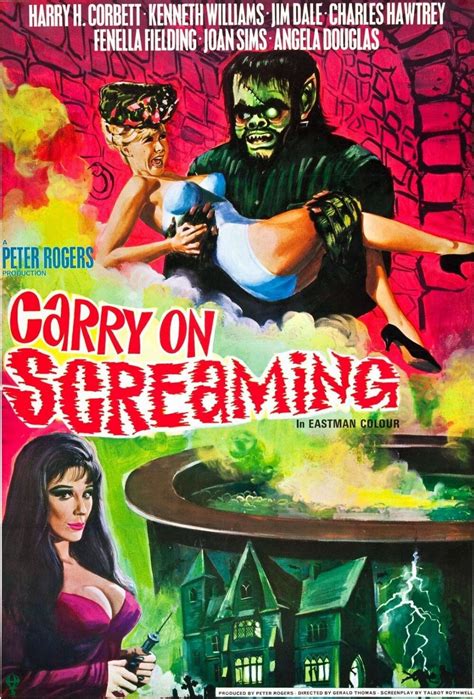 carry on screaming movie poster comedy sex xxx porky s print on silk