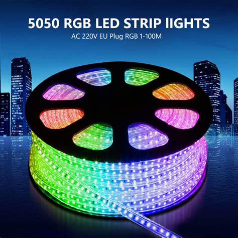 price smd   leds  meter flexible rgb strip light   waterproof buy rgb