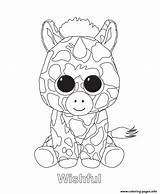Beanie Boo Coloring Pages Ty Printable Boos Wishful Print Babies Colouring Color Kids Sheets Animal Penguin Popular Search sketch template