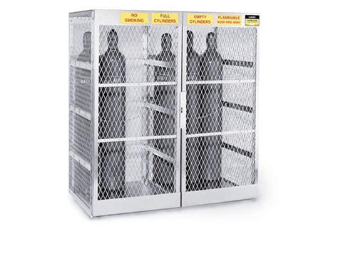 justrite  cylinder locker  safe storage  industrial