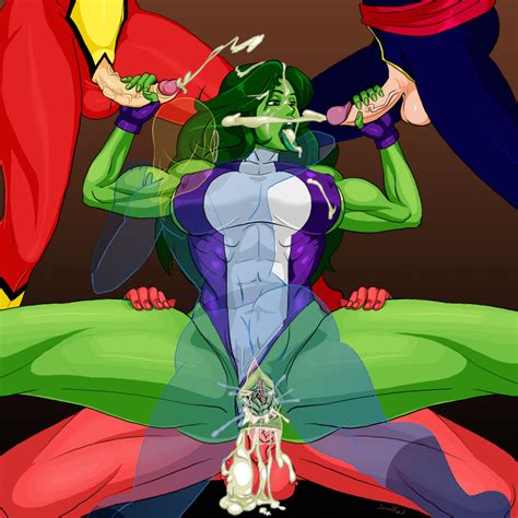 She Hulk Pleasures 4 Futas By Savalkas Hentai Foundry
