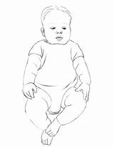 Coloring Baby Pages Body Infant Bodysuit Infants Categories sketch template