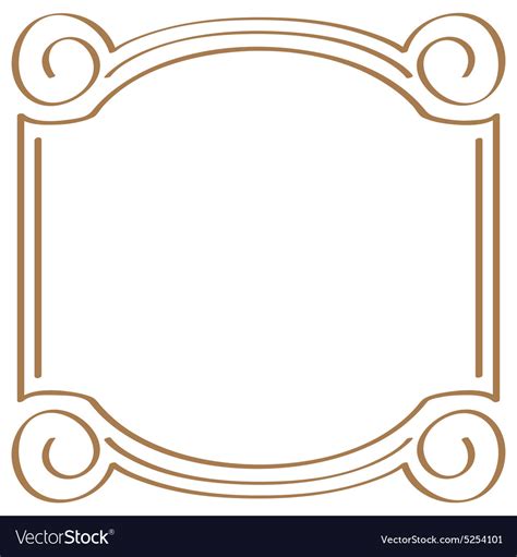 square simple frame  design royalty  vector image