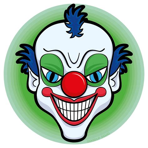 scary clown faces clipart best