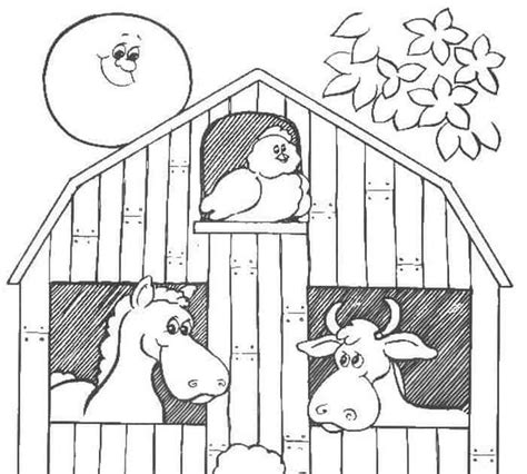 farm animal coloring pages  kindergarten puchursblog