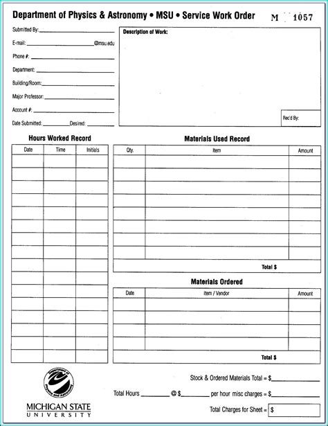 printable auto repair forms printable forms
