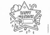 Birthday Brother Happy Coloring Pages Getcolorings Print sketch template