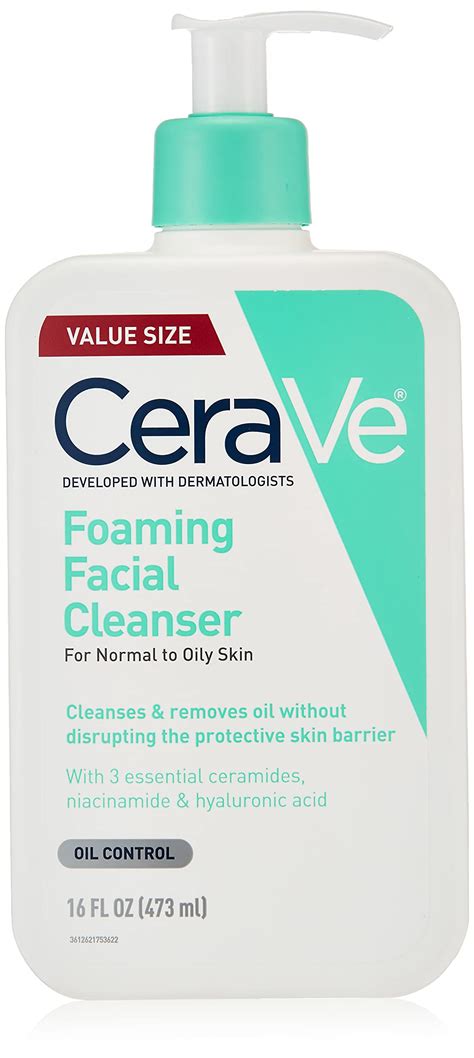 buy cerave foaming facial cleanser daily face wash  oily skin