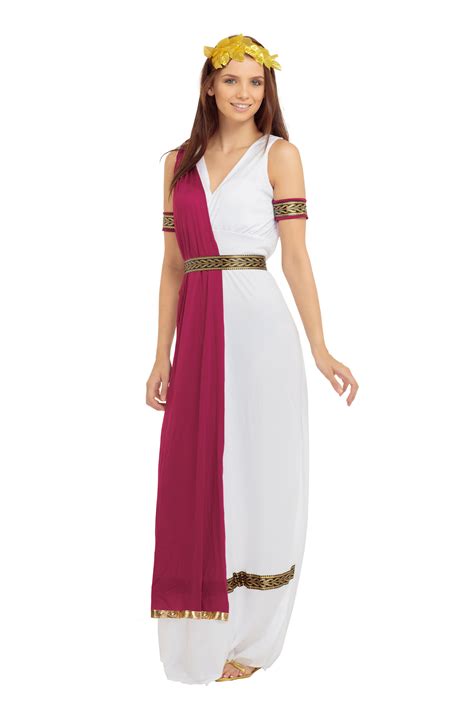 greek roman goddess toga womens fancy dress costume outfit