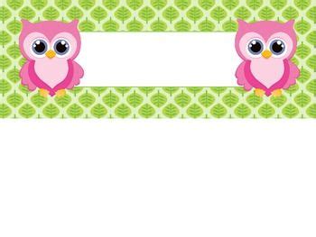 colorful owls nametag labels colorful owls owl theme classroom owl