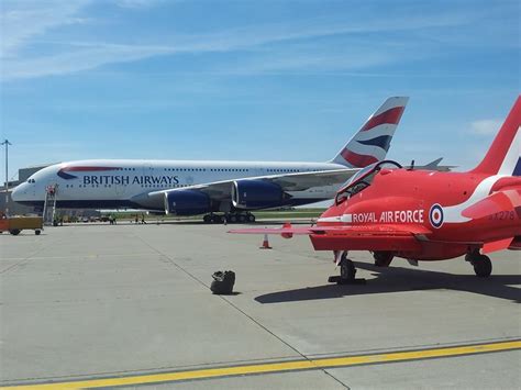 british airways     manston airport  kent uk   rendezvous   raf red